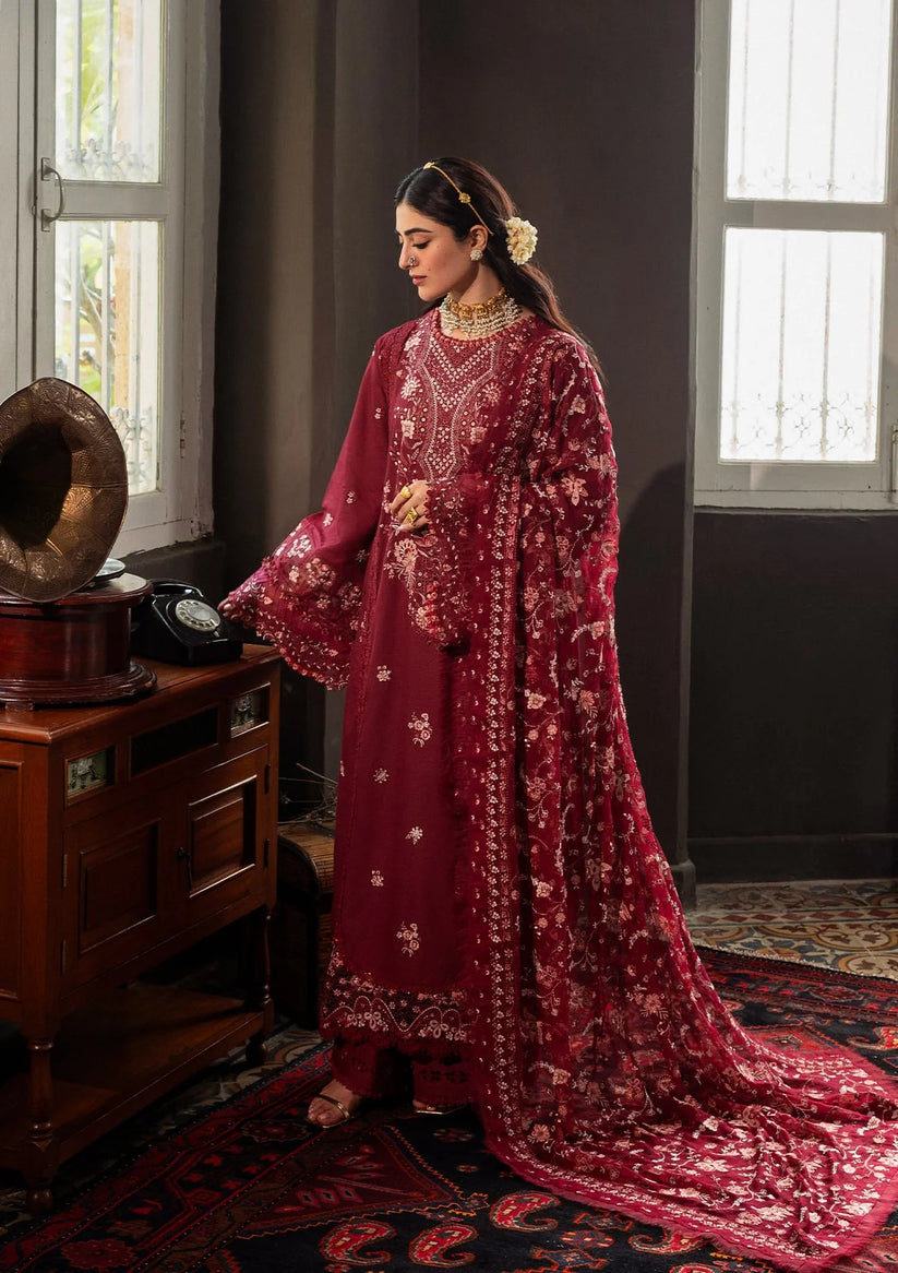 Kahf Premium | Kahf Karandi 25 | KKH-03 ROSELITH - Pakistani Designer Dress - by Kahf Premium - Type : Ladies Clothes - 100% Original at Saira Sultan
