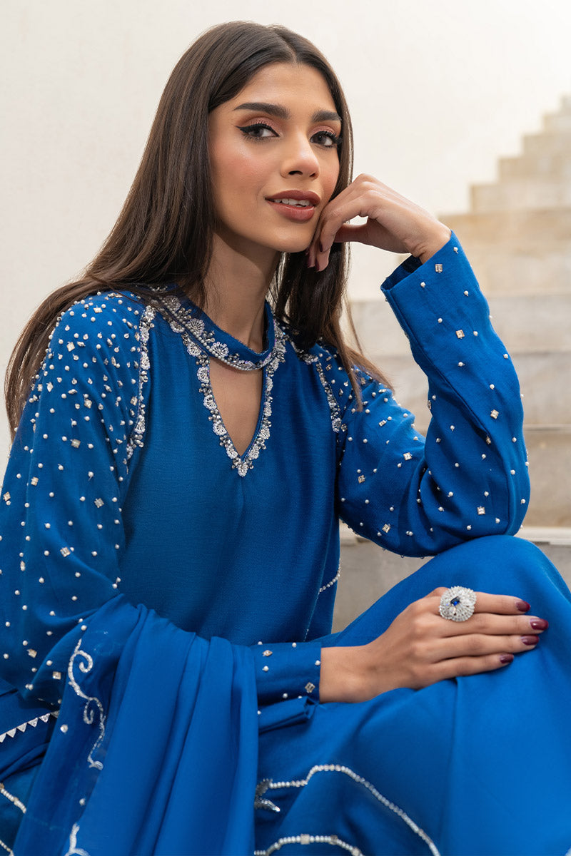 Chic Ophicial | Celenia Pret | Electric Blue M Electric Blue Pure Sheesha Silk