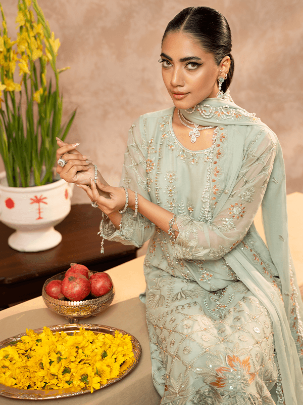 Zebtan | Zeenat Festive Collection | ZN-09 - Pakistani Designer Dress - by Zebtan | Type: Luxury - 100% Original at Saira Sultan
