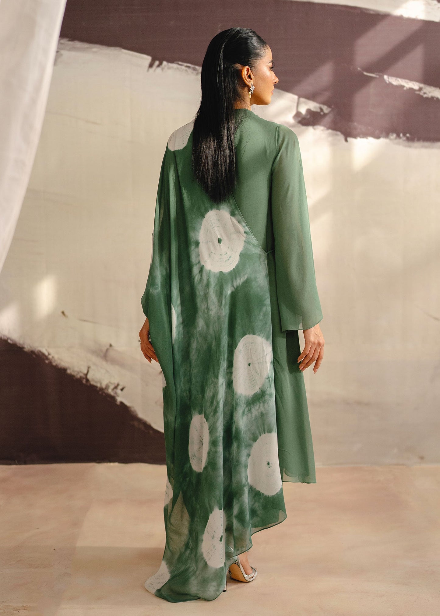 Mahgul | Eye of Cemal | Olive Sun S Eucalyptus Green Chiffon
