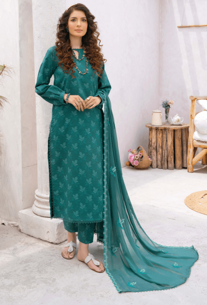 Humdum | Gardenia Lawn 24 | PLG 3 - D06 - Pakistani Designer Dress - by HumDum | Type: Luxury - 100% Original at Saira Sultan