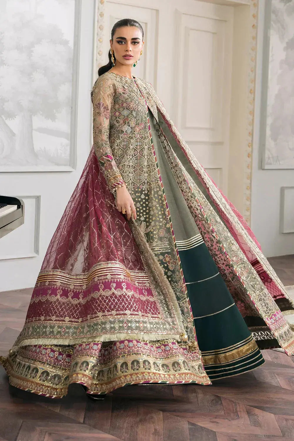 Baroque | Chantelle Embroidered Collection 2024 | CH12-02 - Pakistani Designer Dress - by Baroque | Type: Formal - 100% Original at Saira Sultan