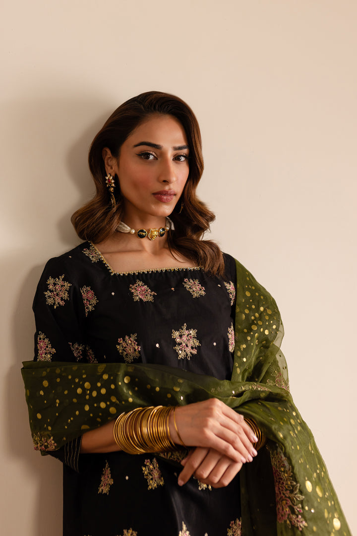 Batik | Reception Luxe Edit | Yildiz M Black Pima Lawn