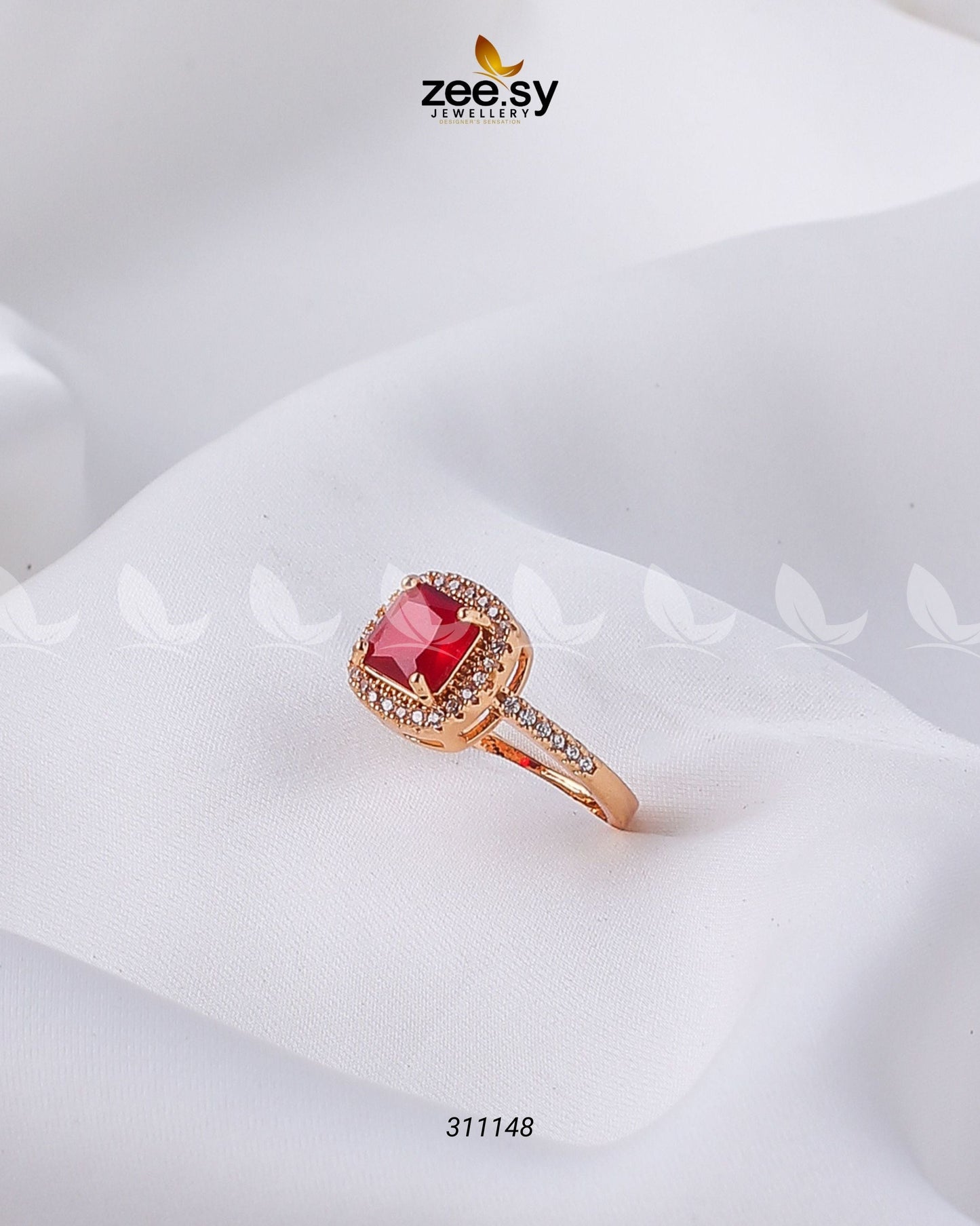 Ember Glow Rings Red