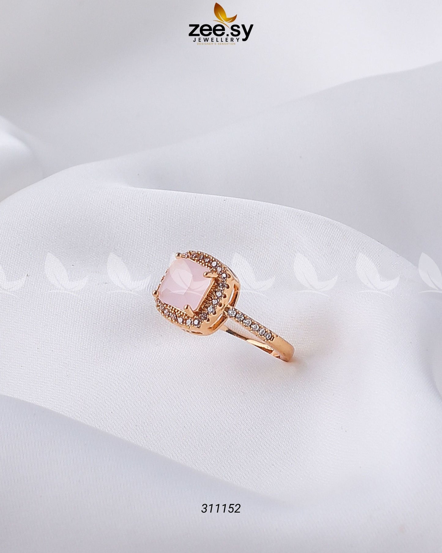 Ember Glow Rings Mint pink