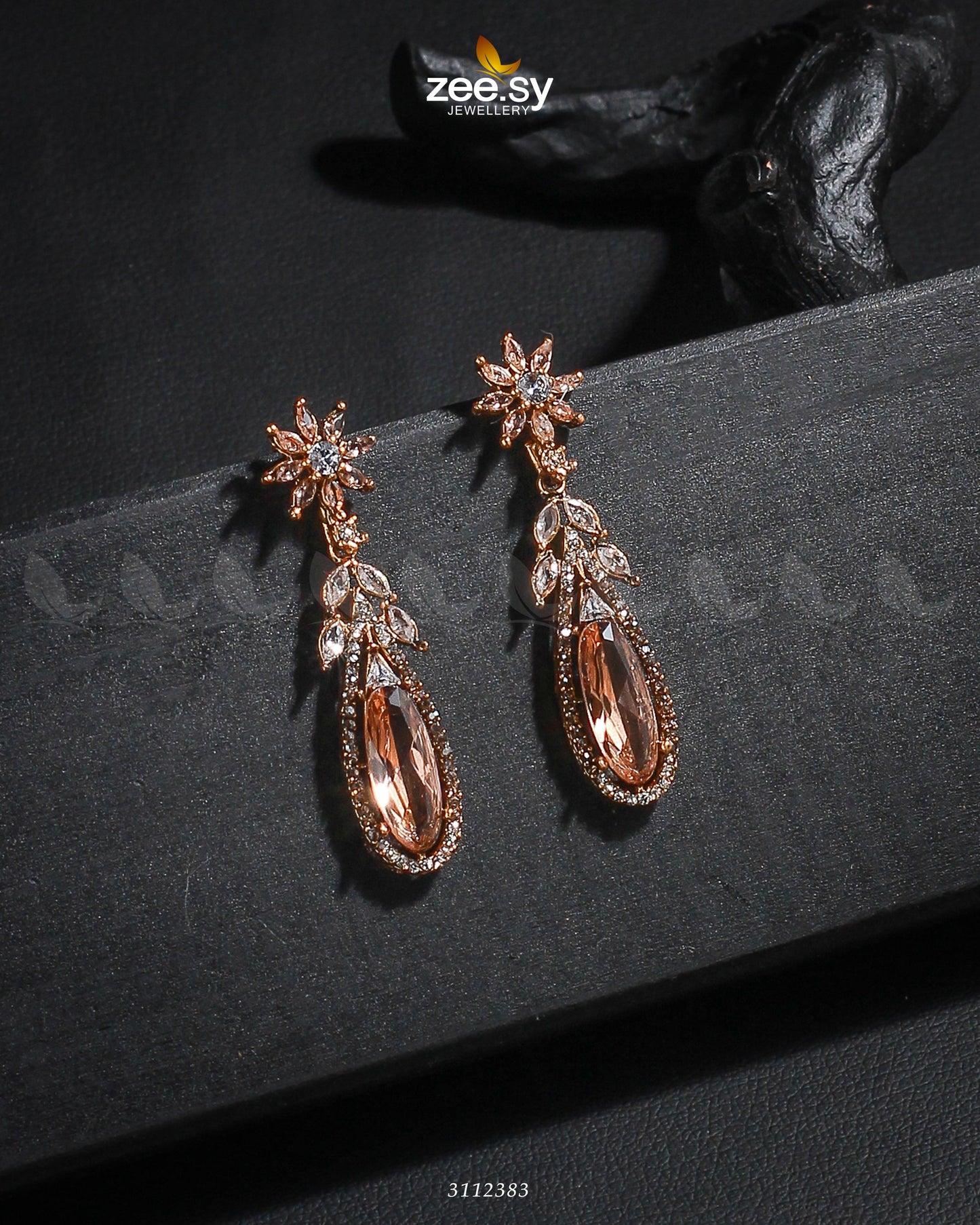 Rimsha's Earrings Full Champagne