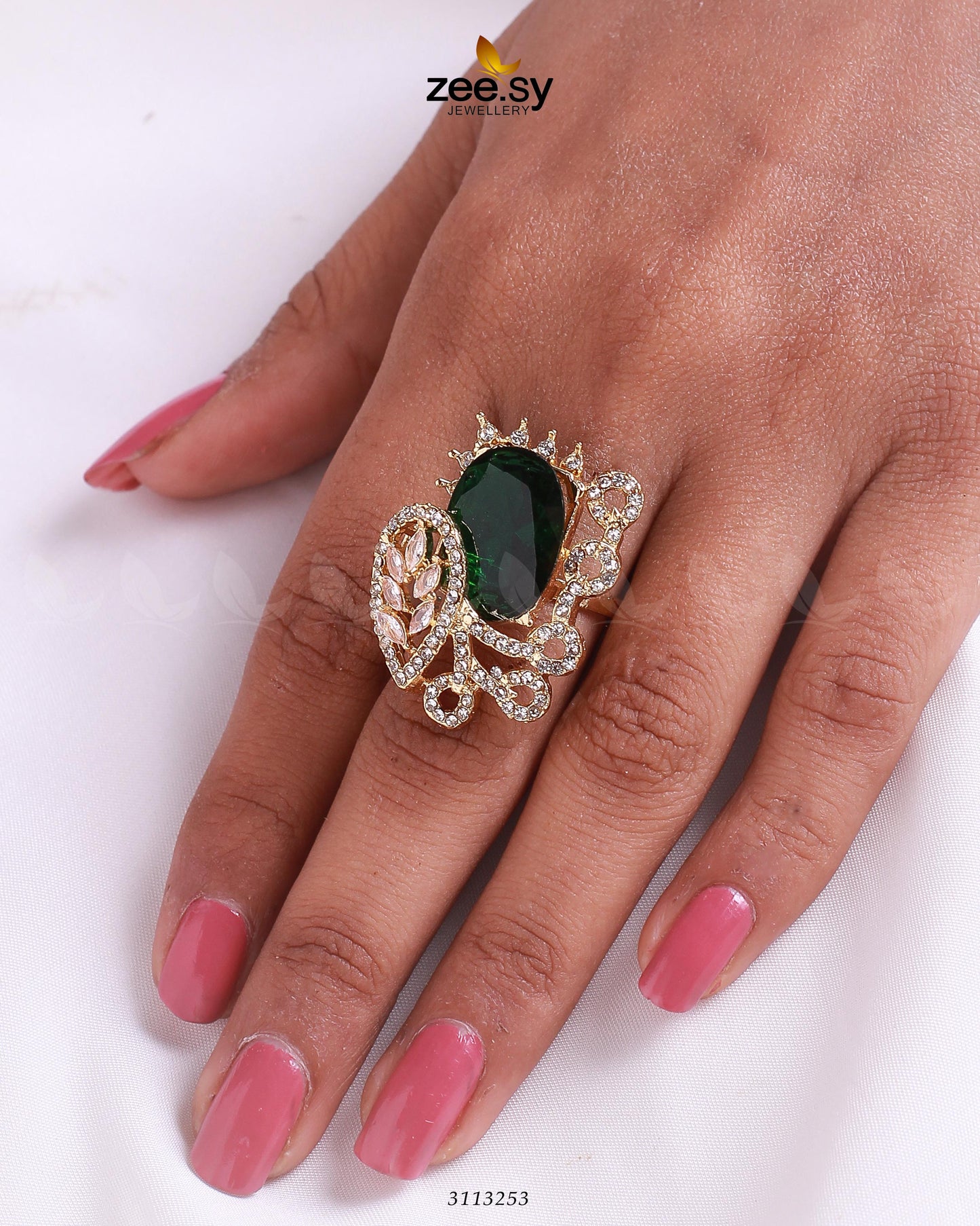 Croton Ring Golden Green