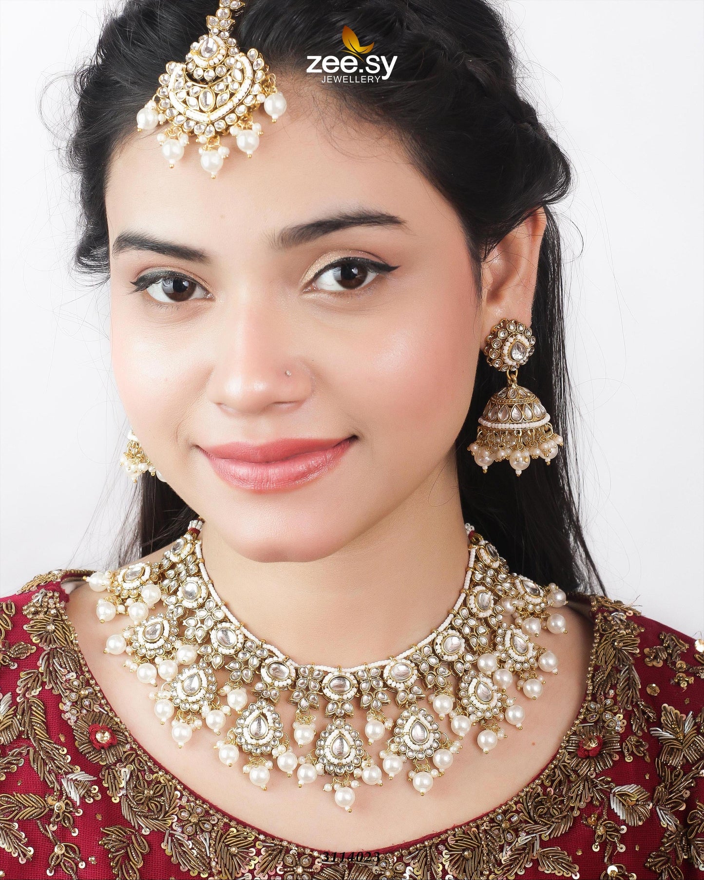 Kausar Bridal Set White