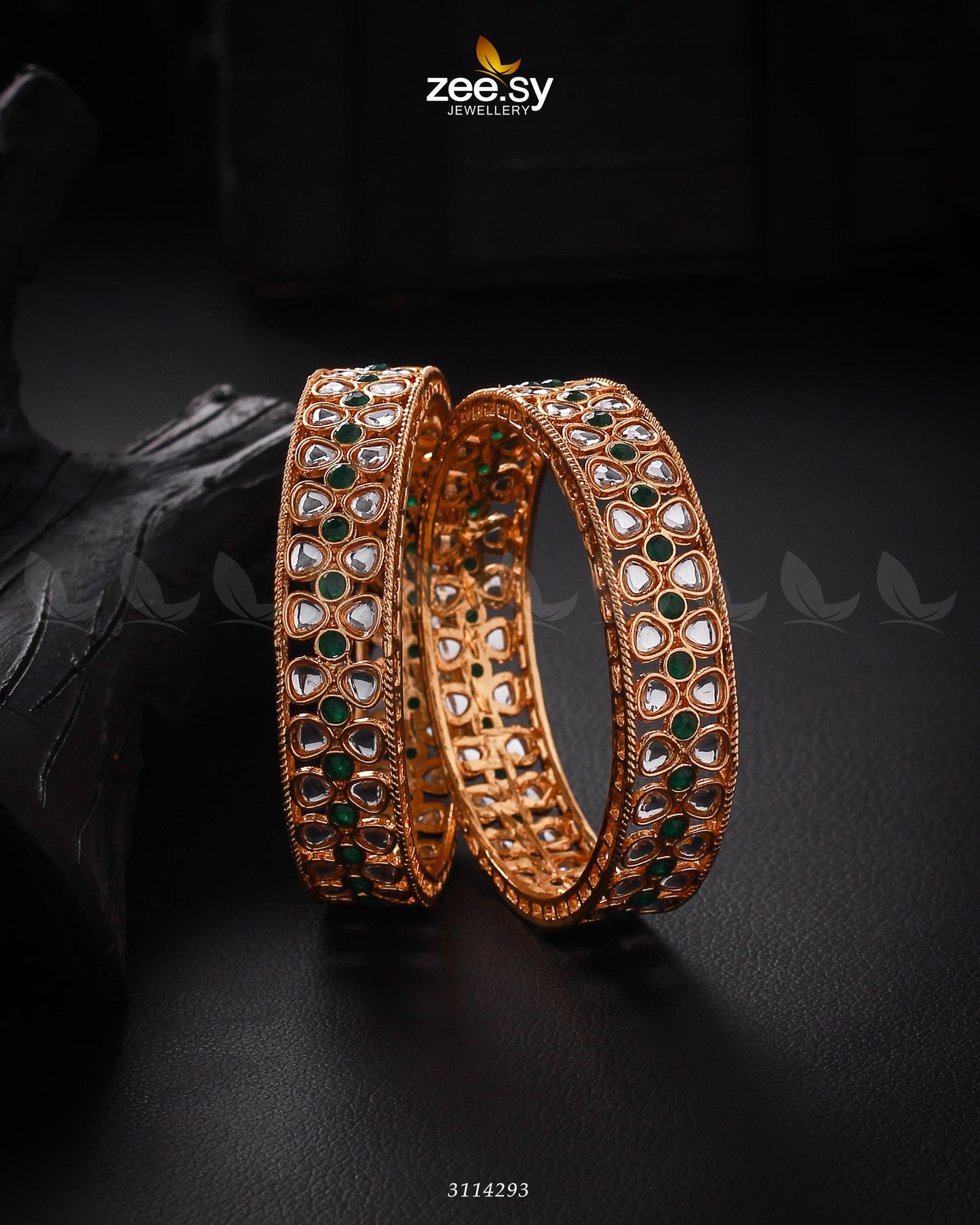 Selena Bangles Green 2*6
