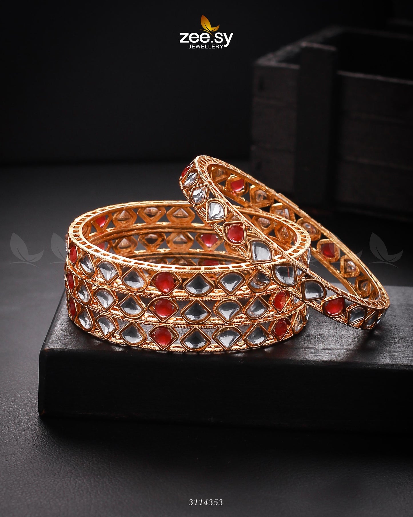 Hina Khan Bangles Ruby 2*6