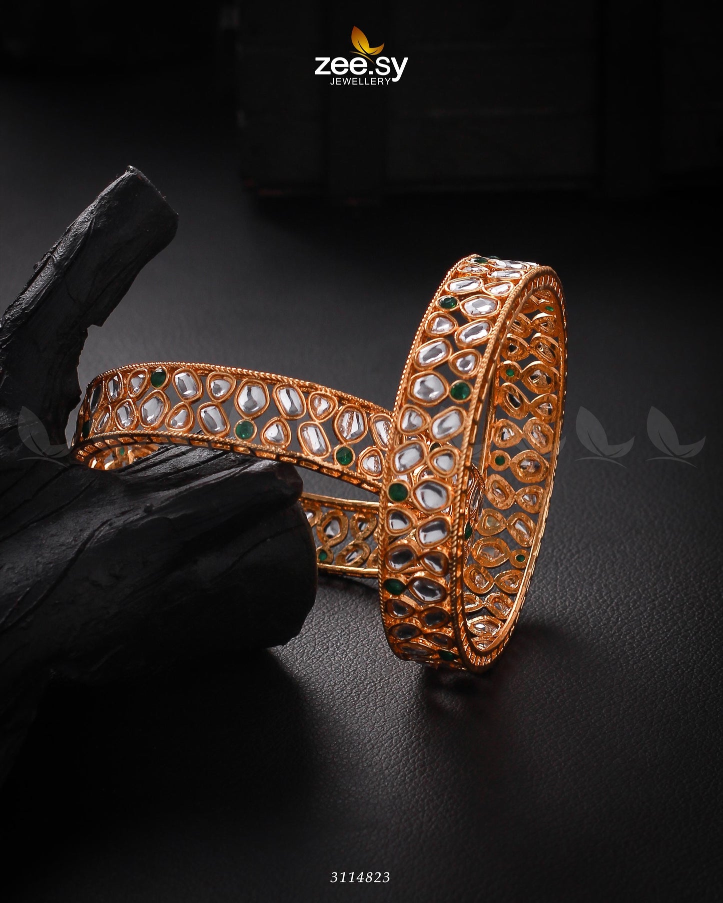 Saffron Bangles Green 2*4