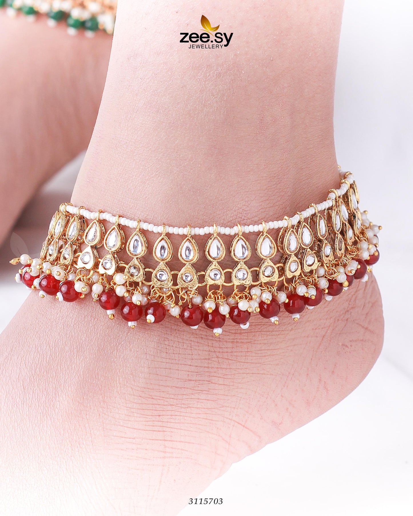 Atefeh Anklet Red