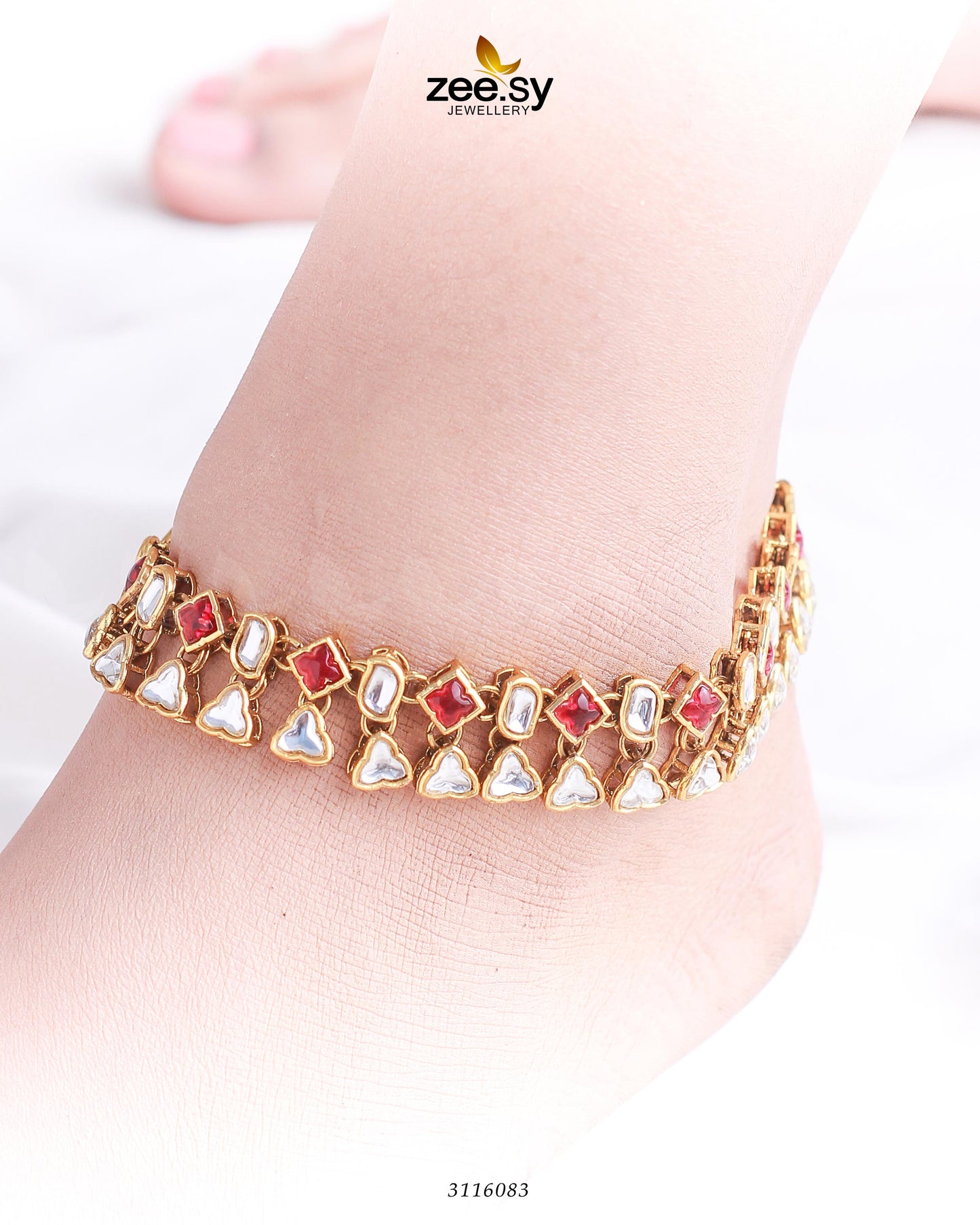 Shungite Anklet Red