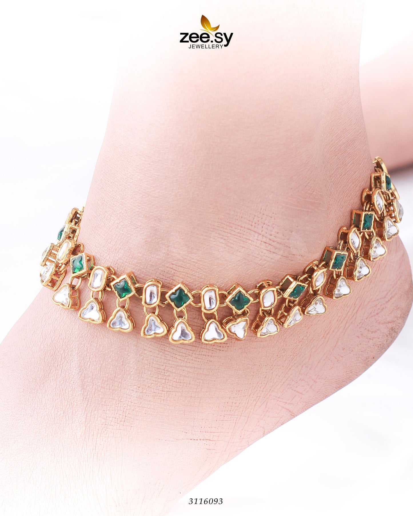 Shungite Anklet Green