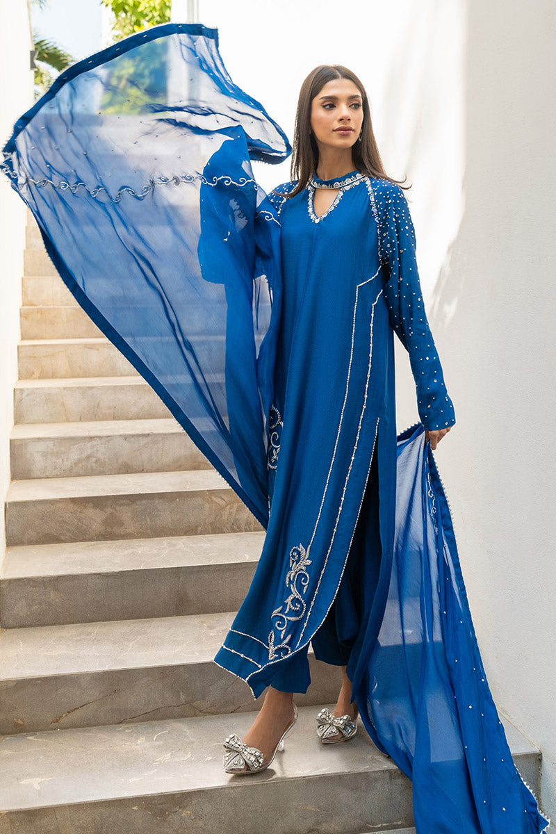 Chic Ophicial | Celenia Pret | Electric Blue XL Electric Blue Pure Sheesha Silk