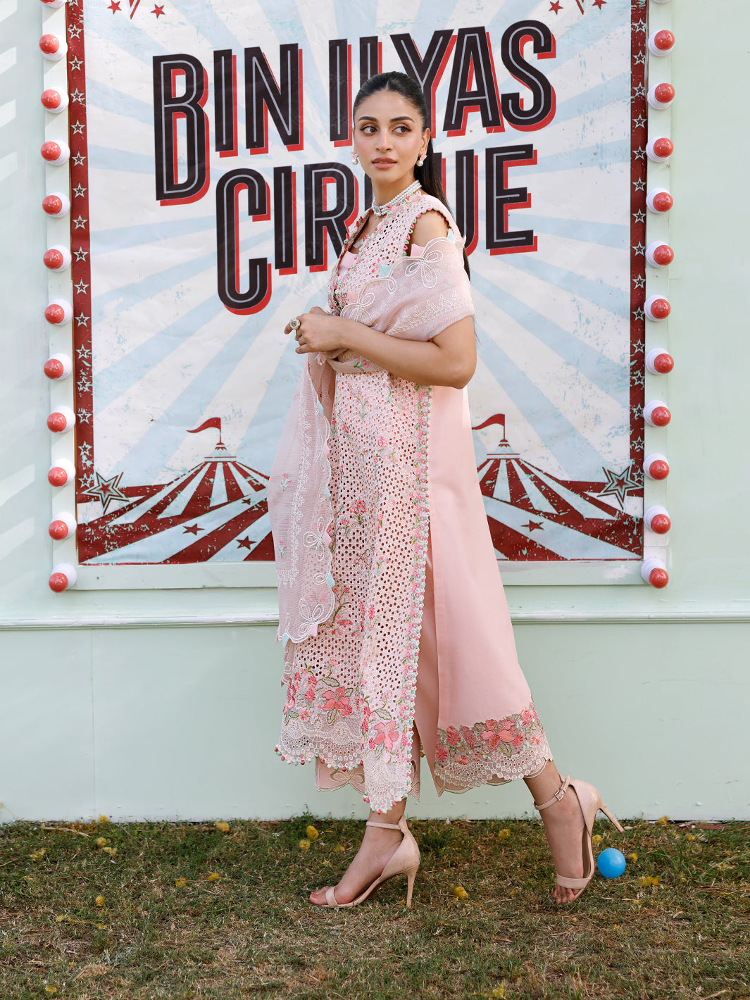 Bin Ilyas | Carnival Summer Edit 25 | 31 - A S Pink Lawn