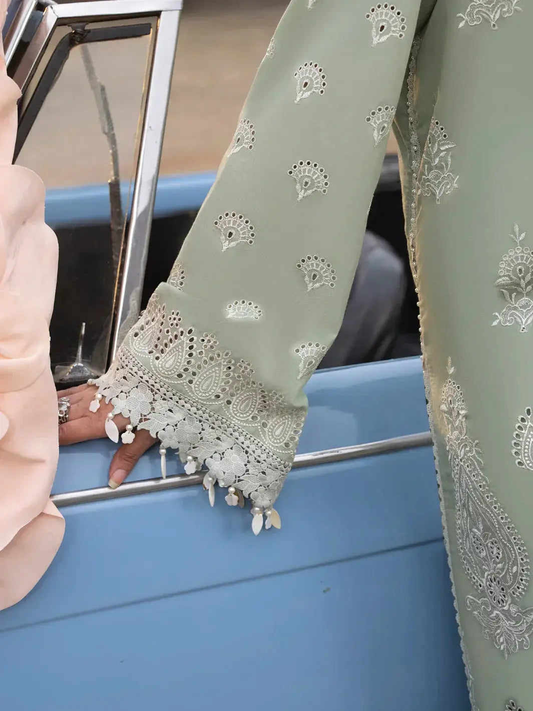 Faiza Faisal | Maya Luxury Lawn | Elena - Pakistani Designer Dress - by Faiza Faisal | Type: Luxury - 100% Original at Saira Sultan