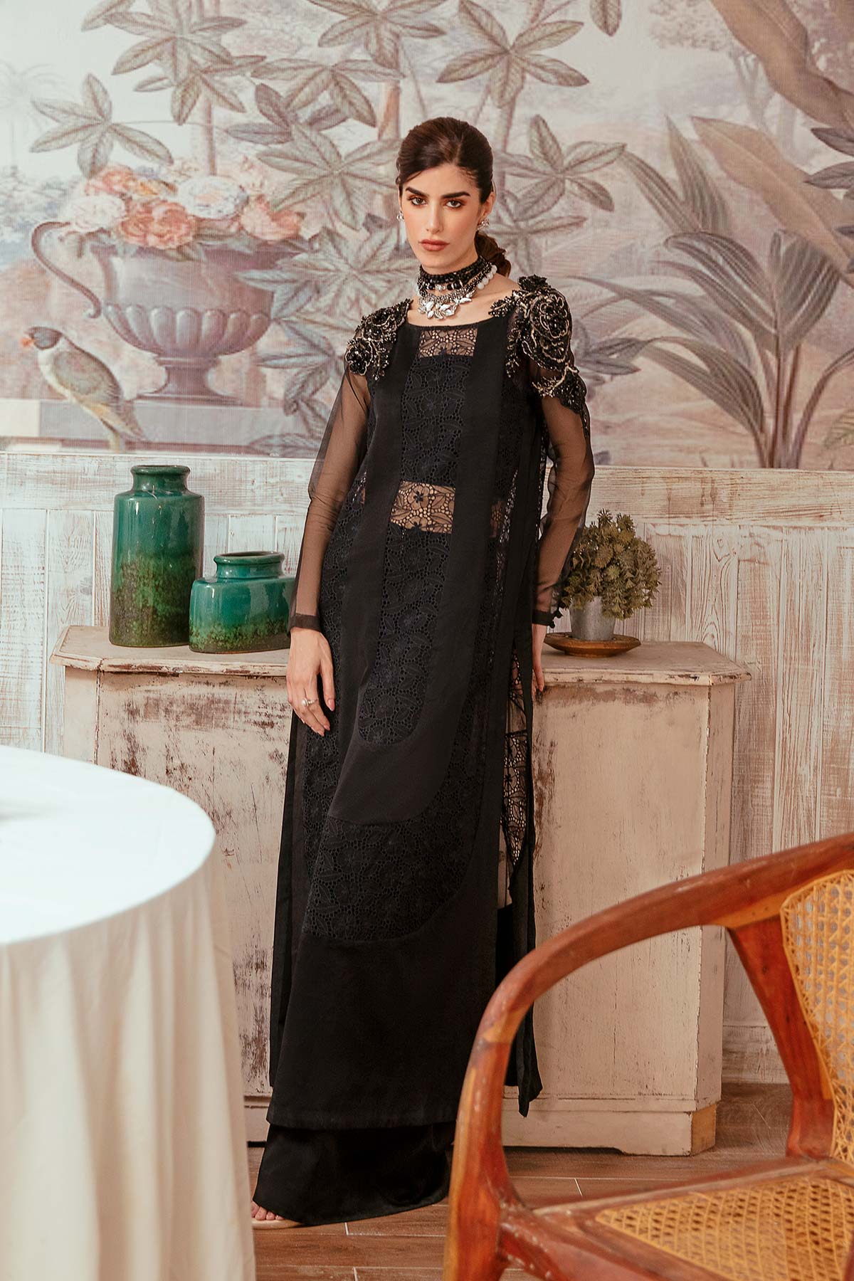 Mina Kashif | Ala Mode Luxury Formals 23 | Eva - Pakistani Designer Dress - by Mina Kashif | Type: Luxury - 100% Original at Saira Sultan
