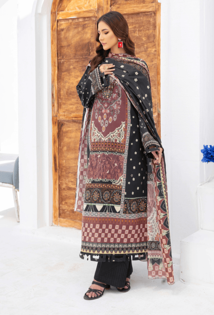 Humdum | Saira Bano Lawn 24 | D09 - Pakistani Designer Dress - by HumDum | Type: Casuals - 100% Original at Saira Sultan