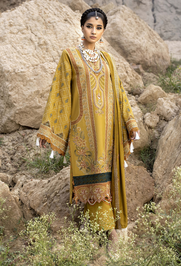 Humdum I Sierra Wool ISierra-D04 - Pakistani Designer Dress - by Humdum - Type : Ladies Clothes - 100% Original at Saira Sultan