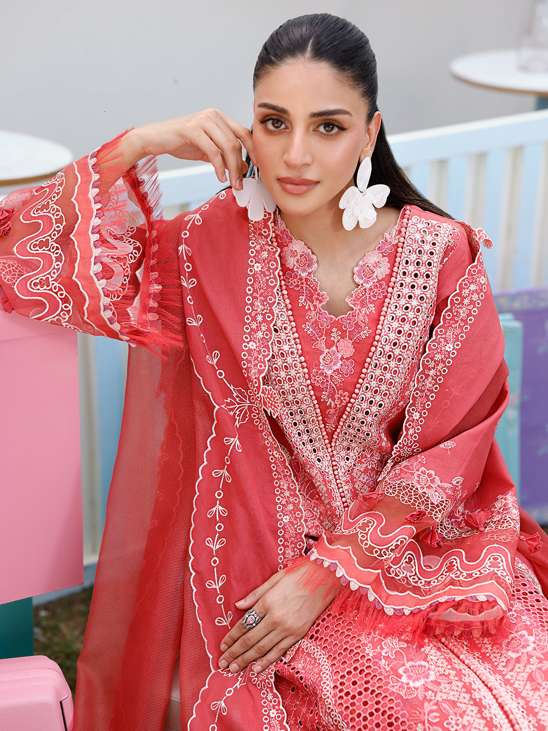 Bin Ilyas | Carnival Summer Edit 25 | 32 - A M Candy Pink Lawn