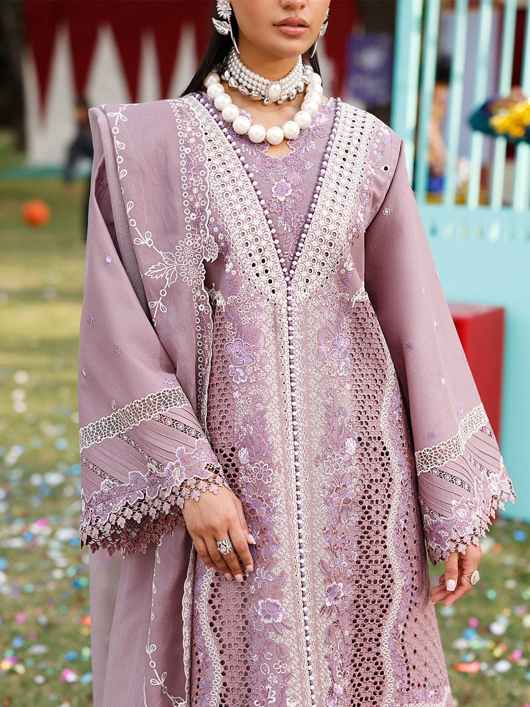 Bin Ilyas | Carnival Summer Edit 25 | 32 - B L Dusty Pink Lawn