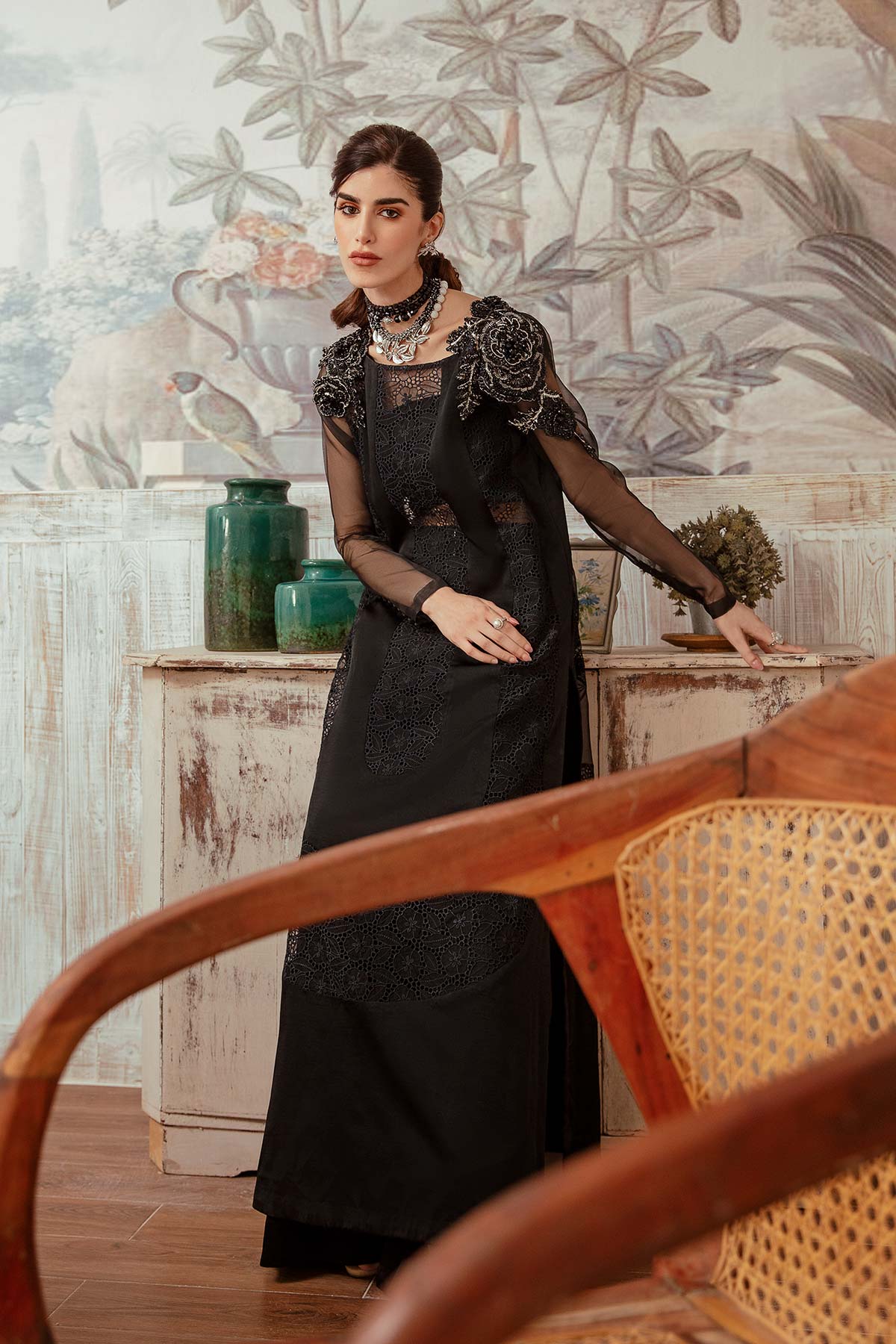 Mina Kashif | Ala Mode Luxury Formals 23 | Eva - Pakistani Designer Dress - by Mina Kashif | Type: Luxury - 100% Original at Saira Sultan