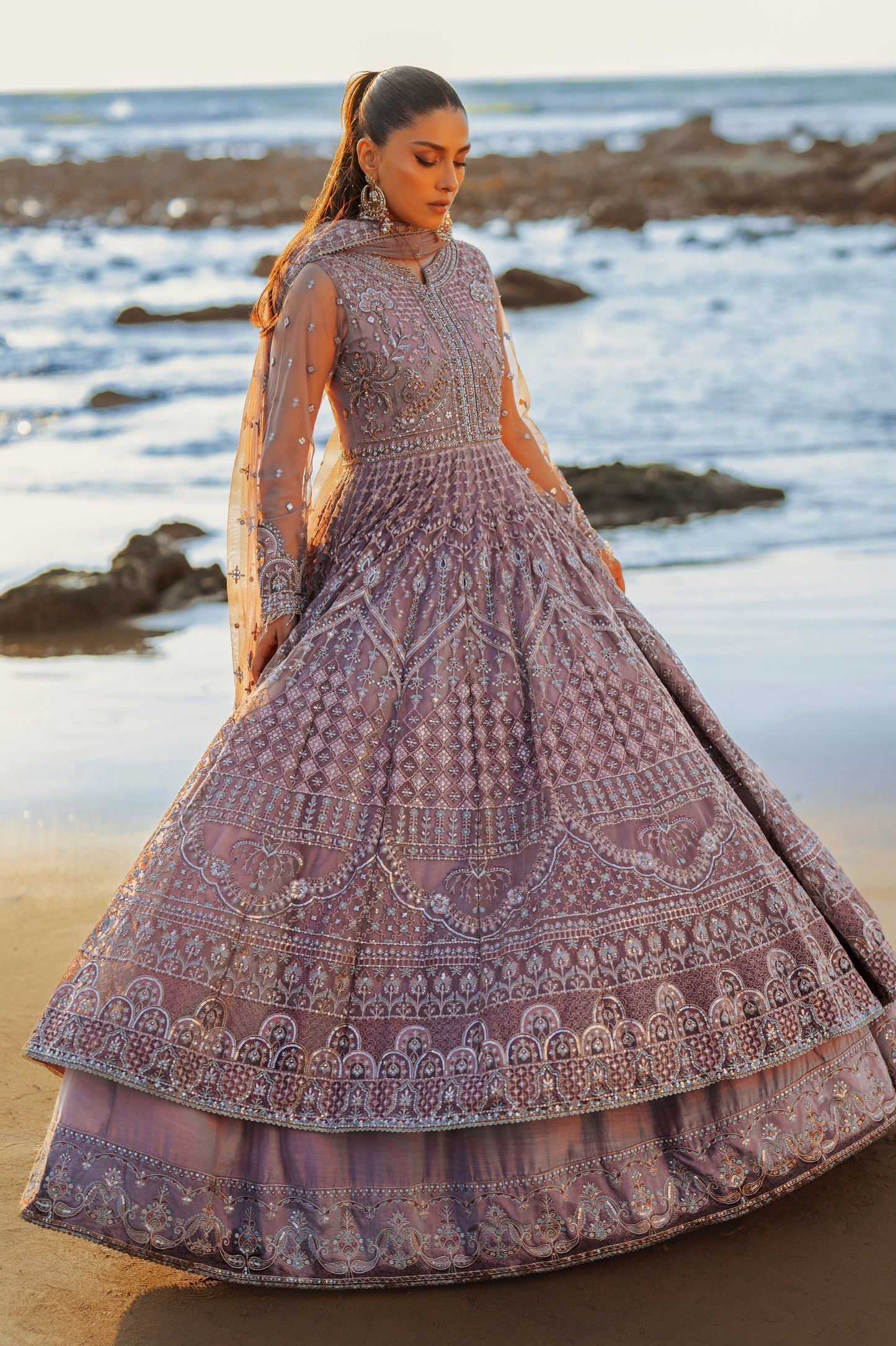Naqshi | Sahil Kinaray | LIANA XS Lilac Net