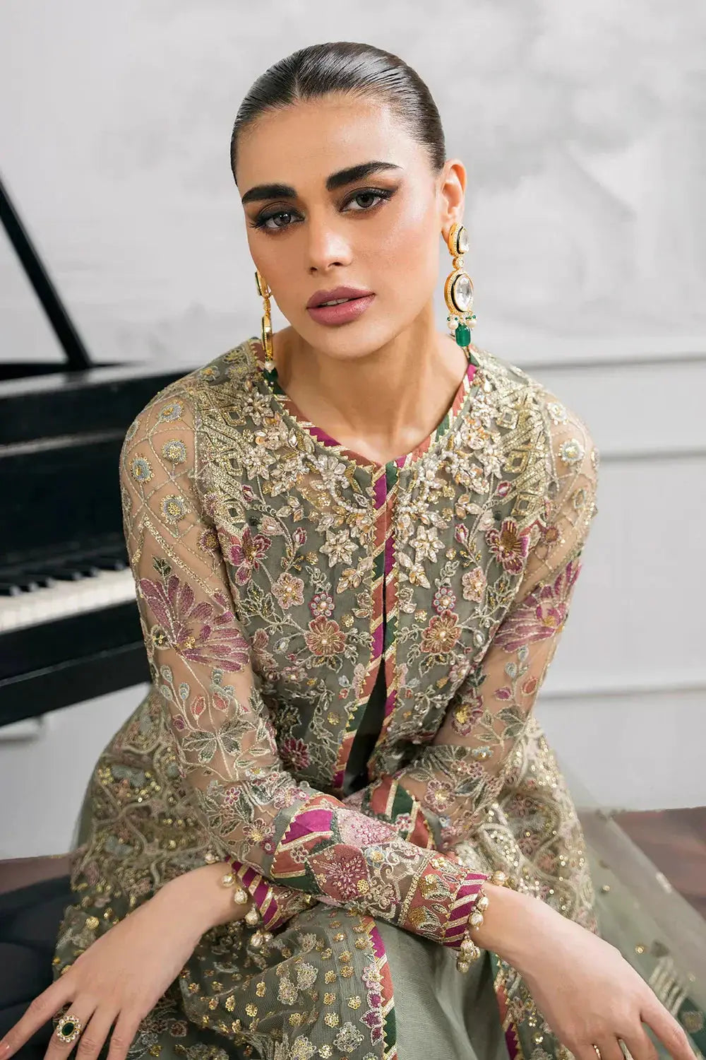 Baroque | Chantelle Embroidered Collection 2024 | CH12-02 - Pakistani Designer Dress - by Baroque | Type: Formal - 100% Original at Saira Sultan