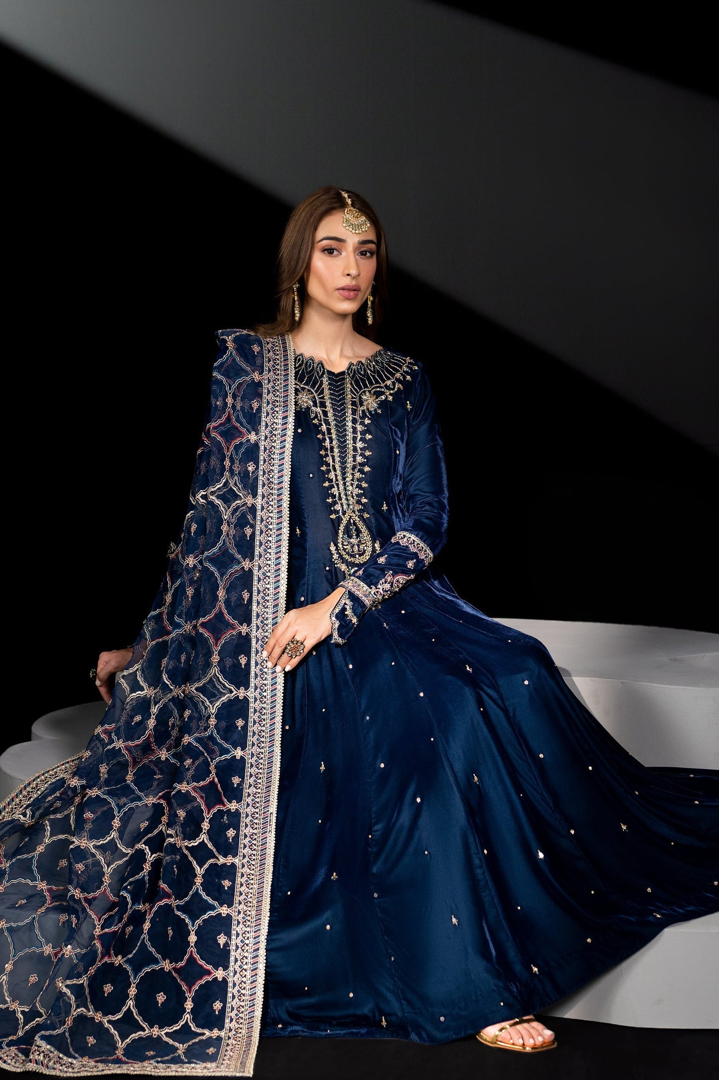 Naqshi | Makhmal 24 | LEILA XL Royal Blue Velvet