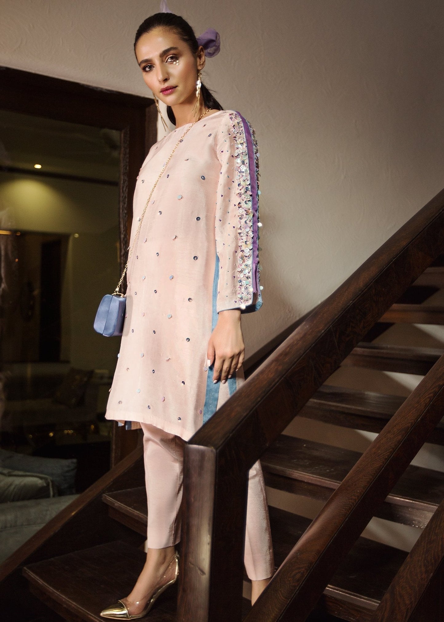 Hana | Serendipity Ready to Wear | Truffle S Light Pink Raw Silk