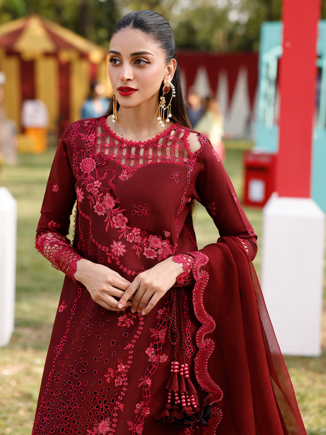 Bin Ilyas | Carnival Summer Edit 25 | 34 - B L Maroon Lawn