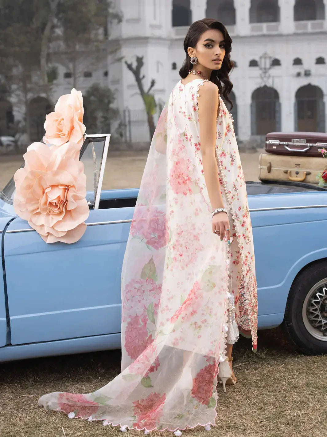 Faiza Faisal | Maya Luxury Lawn | Sandra - Pakistani Designer Dress - by Faiza Faisal | Type: Luxury - 100% Original at Saira Sultan