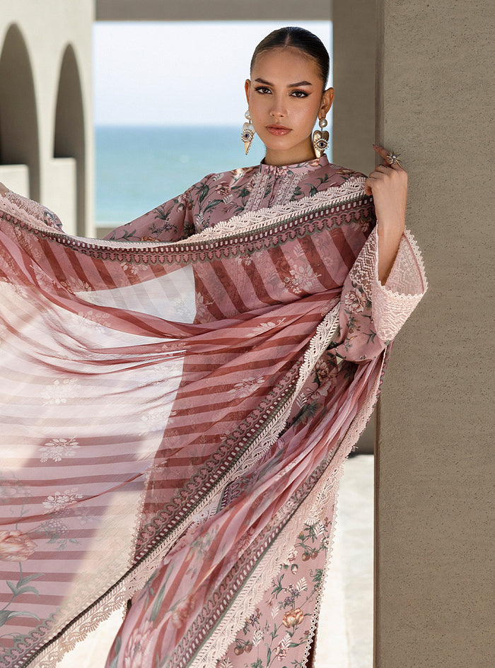 Zainab Chottani | Tahra Lawn 25 | Maraya L Pink Lawn