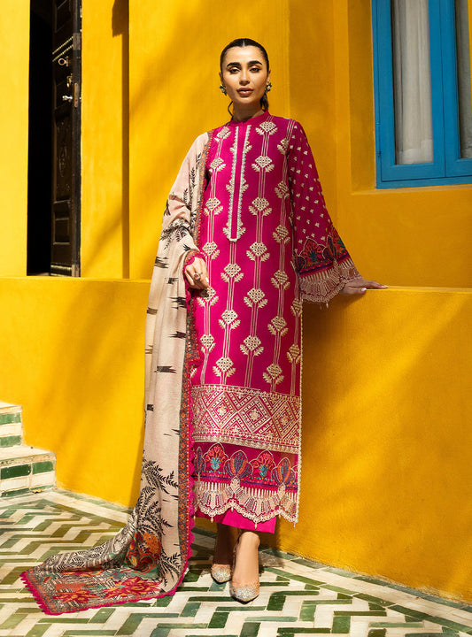 Zainab Chottani | Chikankari 25 | Aanya - 4B XS Hot Pink Chikankari