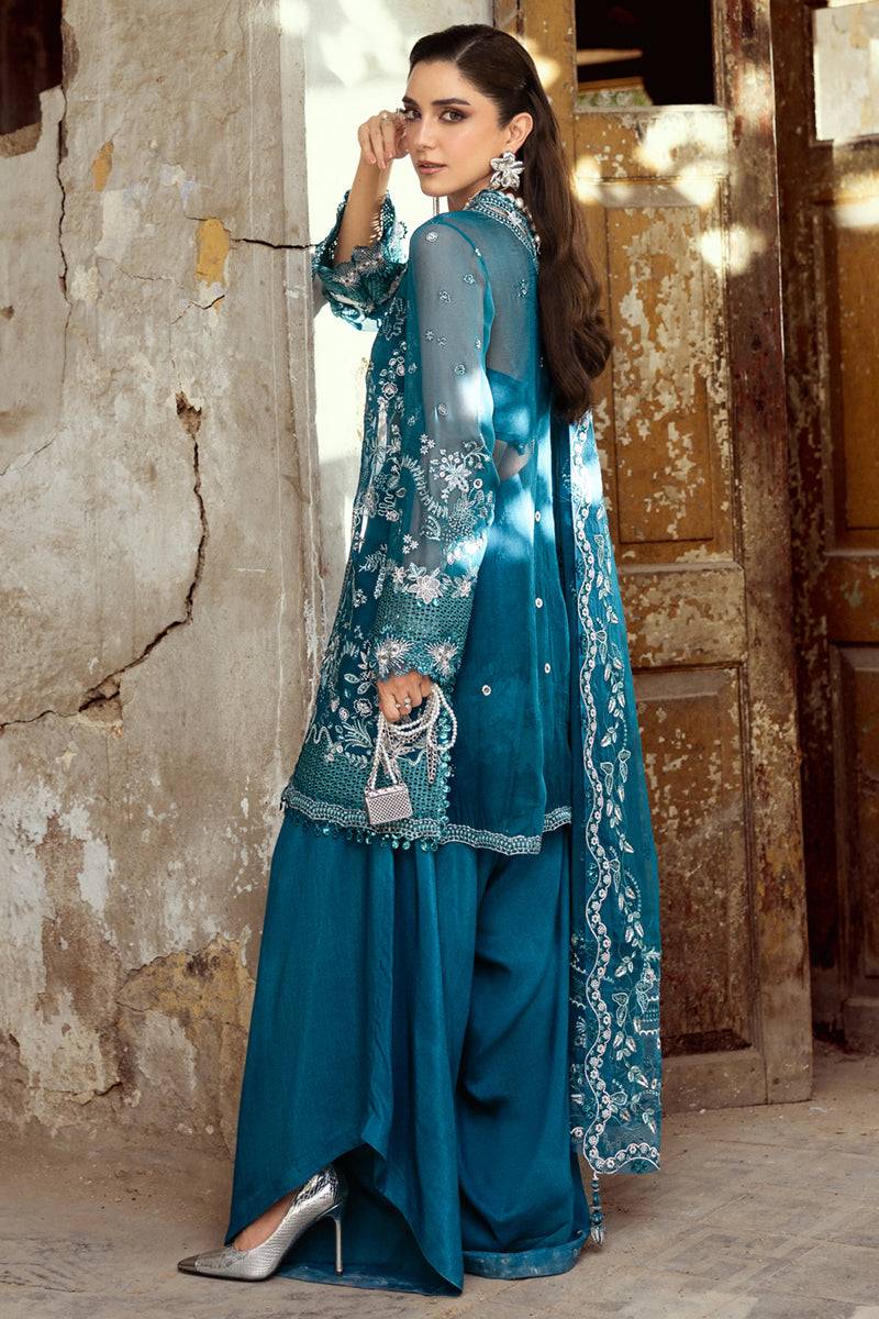 Qalamkar | Chiffon Edit | WC-04 NESSA - Pakistani Designer Dress - by Qalamkar - Type : Ladies Clothes - 100% Original at Saira Sultan