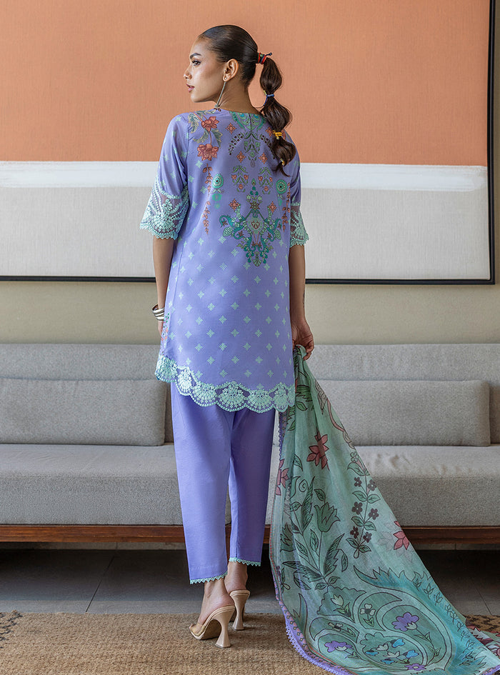 Zainab Chottani | Tahra Lawn 25 | Lina M Light Lavender Lawn