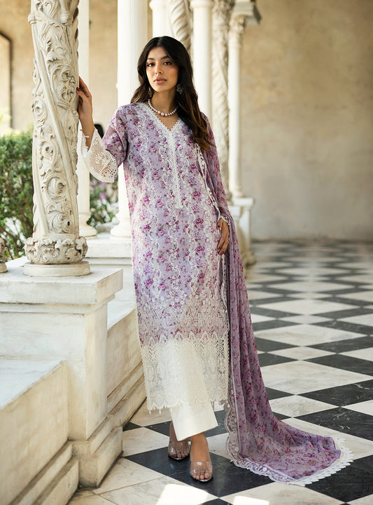 Zainab Chottani | Chikankari 25 | Lamia - 9B XS Lilac Chikankari