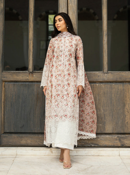 Zainab Chottani | Chikankari 25 | Lamia - 9A XS Off White Chikankari