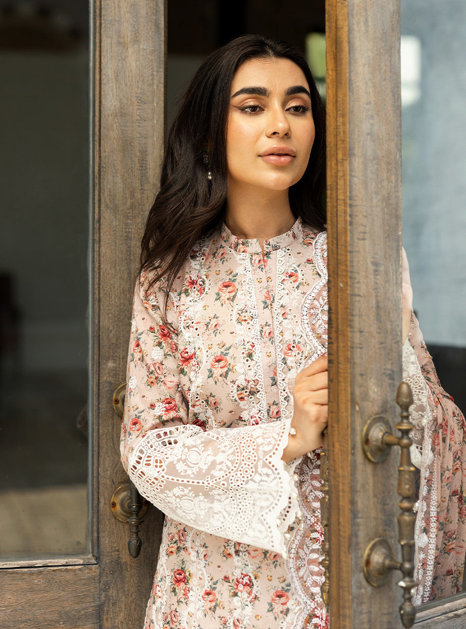 Zainab Chottani | Chikankari 25 | Lamia - 9A M Off White Chikankari