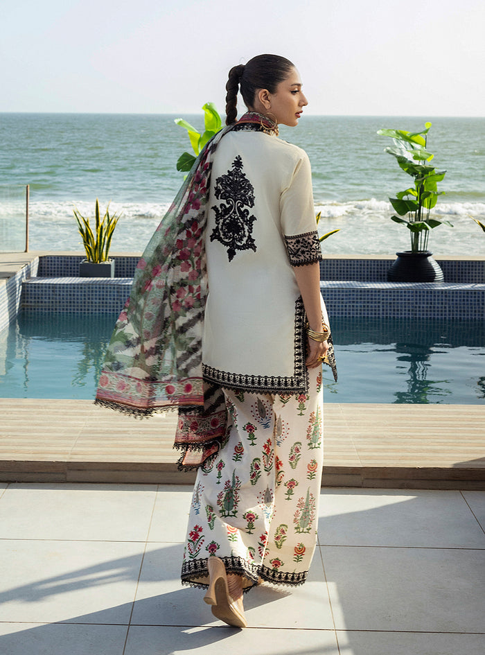 Zainab Chottani | Tahra Lawn 25 | Azureh L Pearl White Lawn