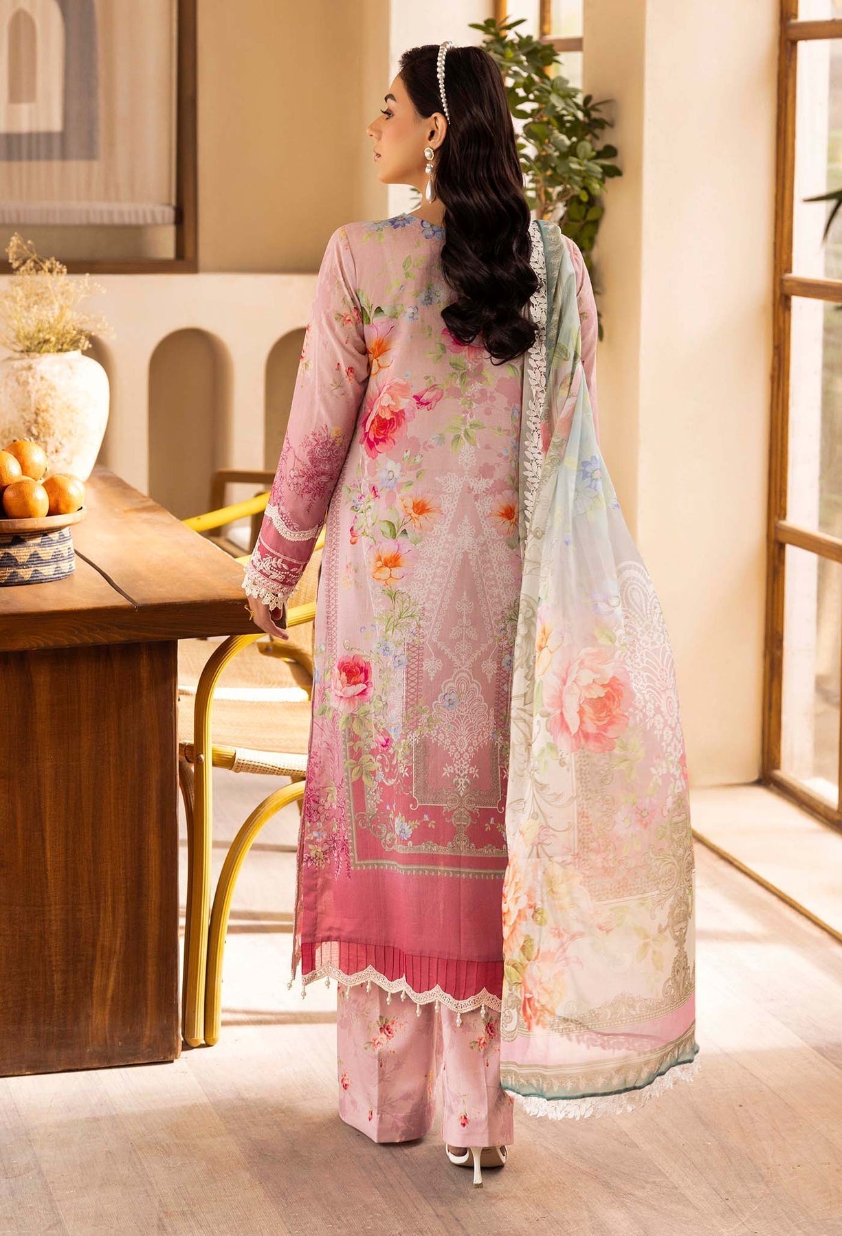 Adans Libas | Chantelle Print Lawn | CHANTELLE 99957 S Light Pink Lawn
