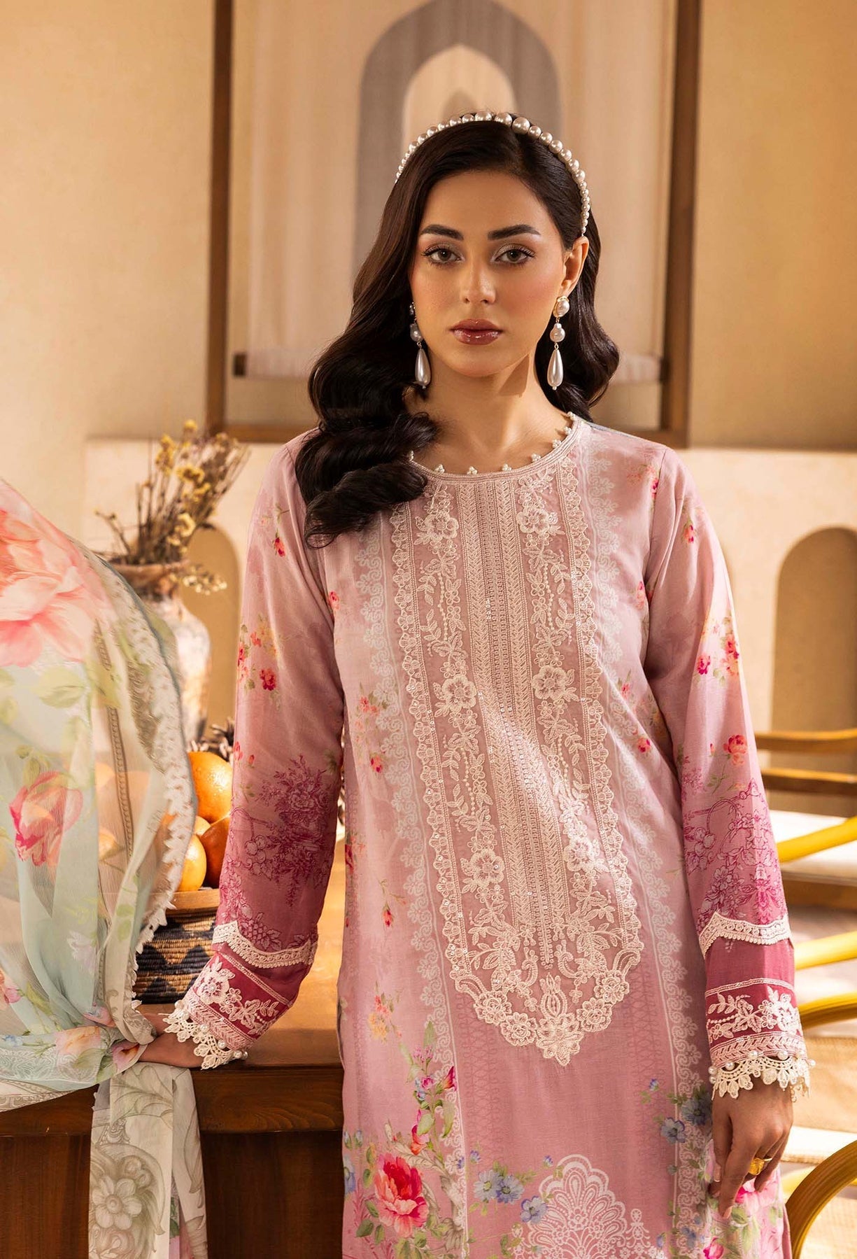 Adans Libas | Chantelle Print Lawn | CHANTELLE 99957 L Light Pink Lawn