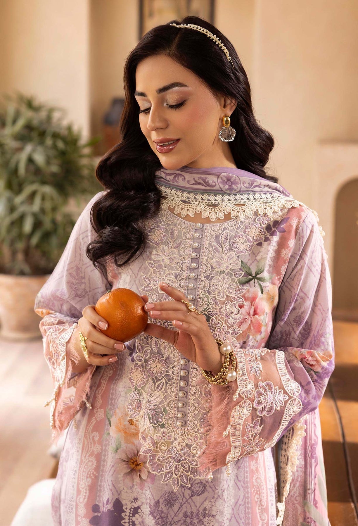 Adans Libas | Chantelle Print Lawn | CHANTELLE 99959 L Soft Lilac Lawn