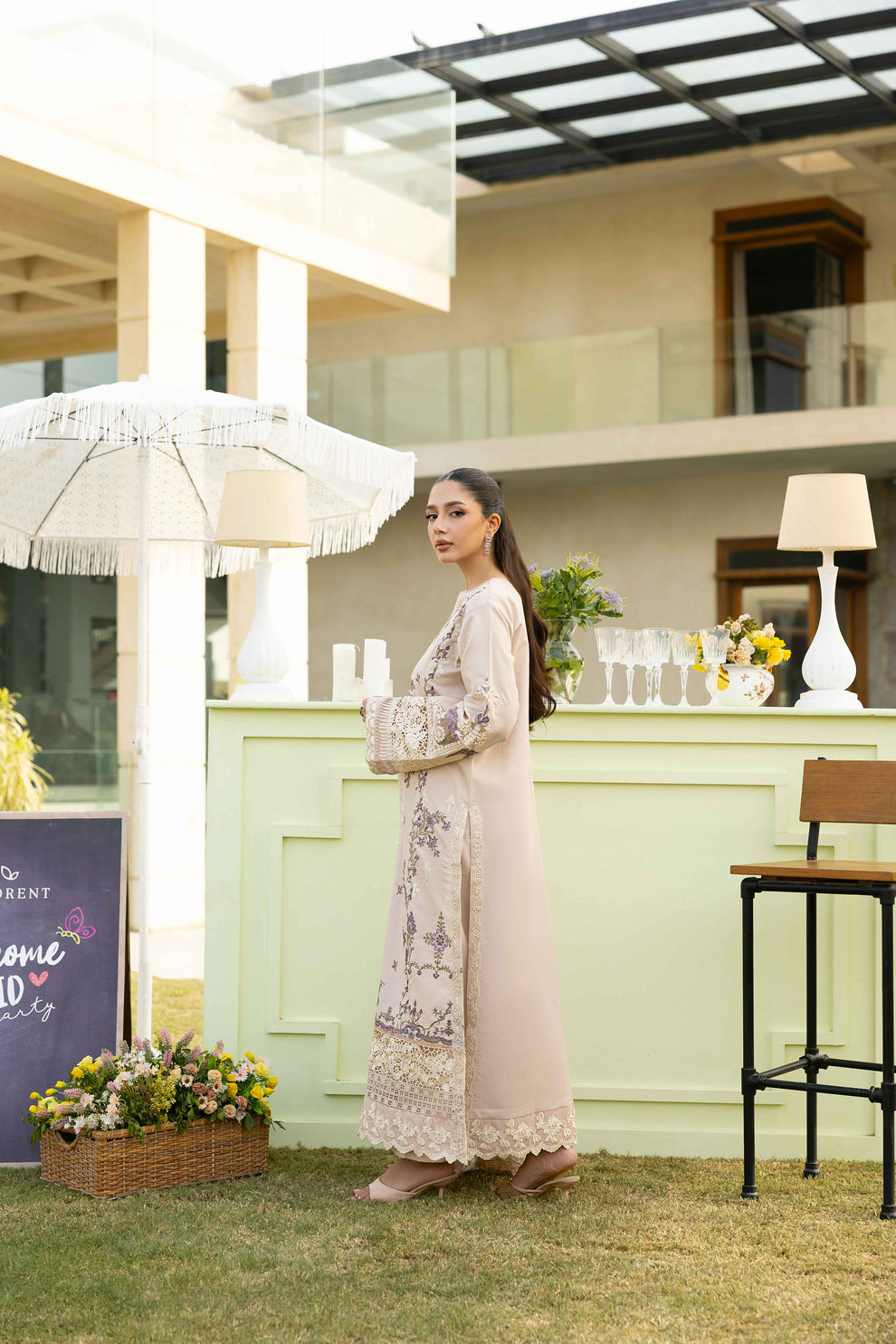 Florent | Eid Collection | FEF - 6A Custom Size Off White