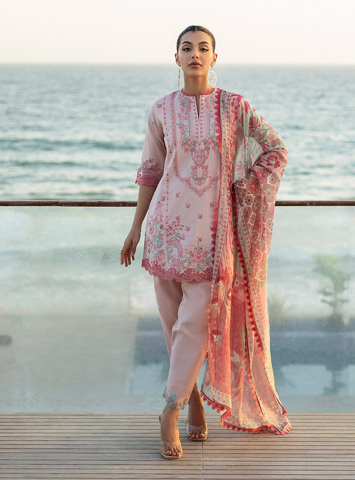 Zainab Chottani | Tahra Lawn 25 | Kaira XS Light Pink Lawn