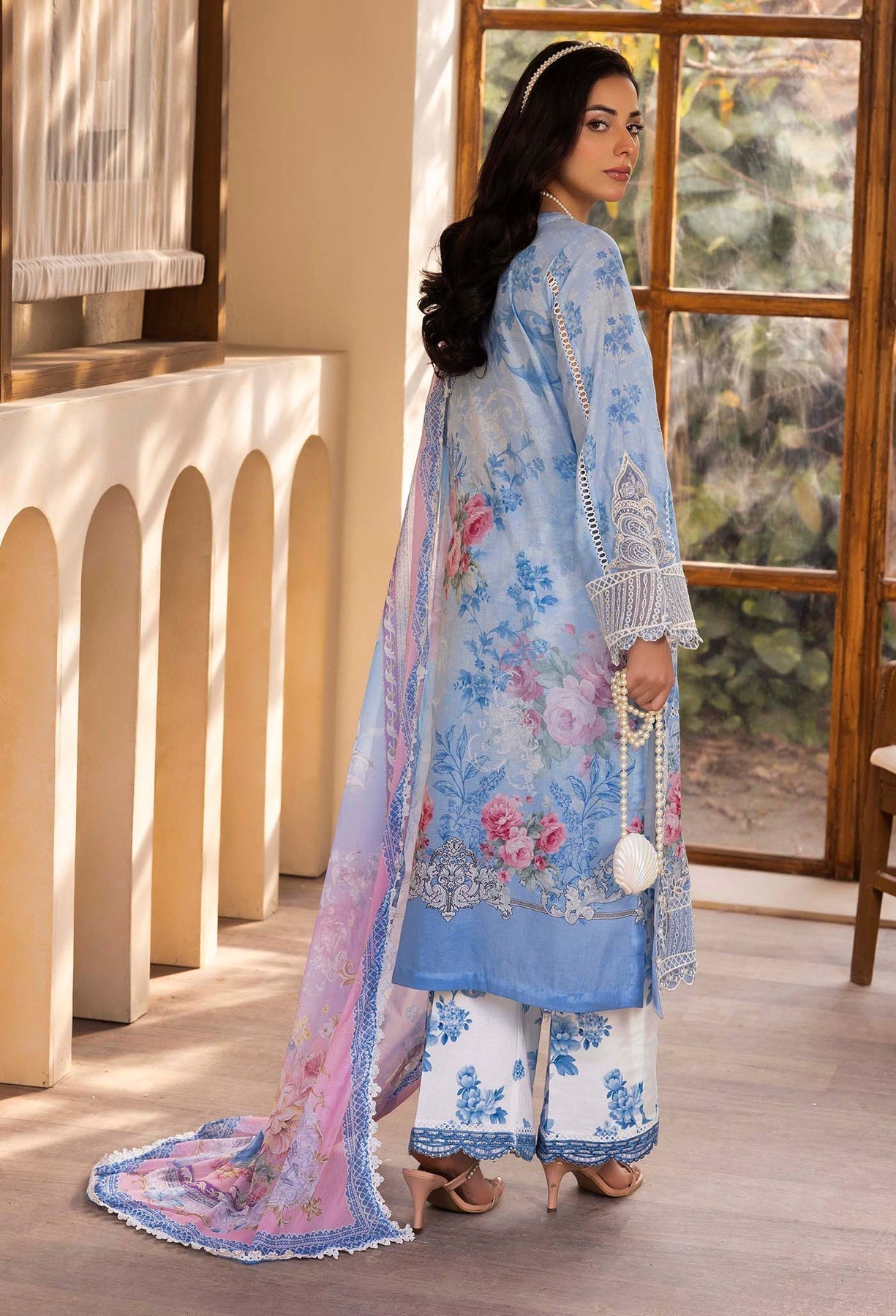 Adans Libas | Chantelle Print Lawn | CHANTELLE 99955 S Light Blue Lawn