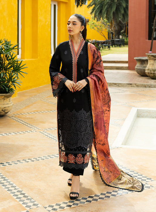 Zainab Chottani | Chikankari 25 | Selah - 5A XS Black Chikankari