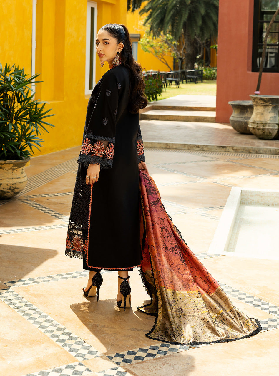 Zainab Chottani | Chikankari 25 | Selah - 5A S Black Chikankari