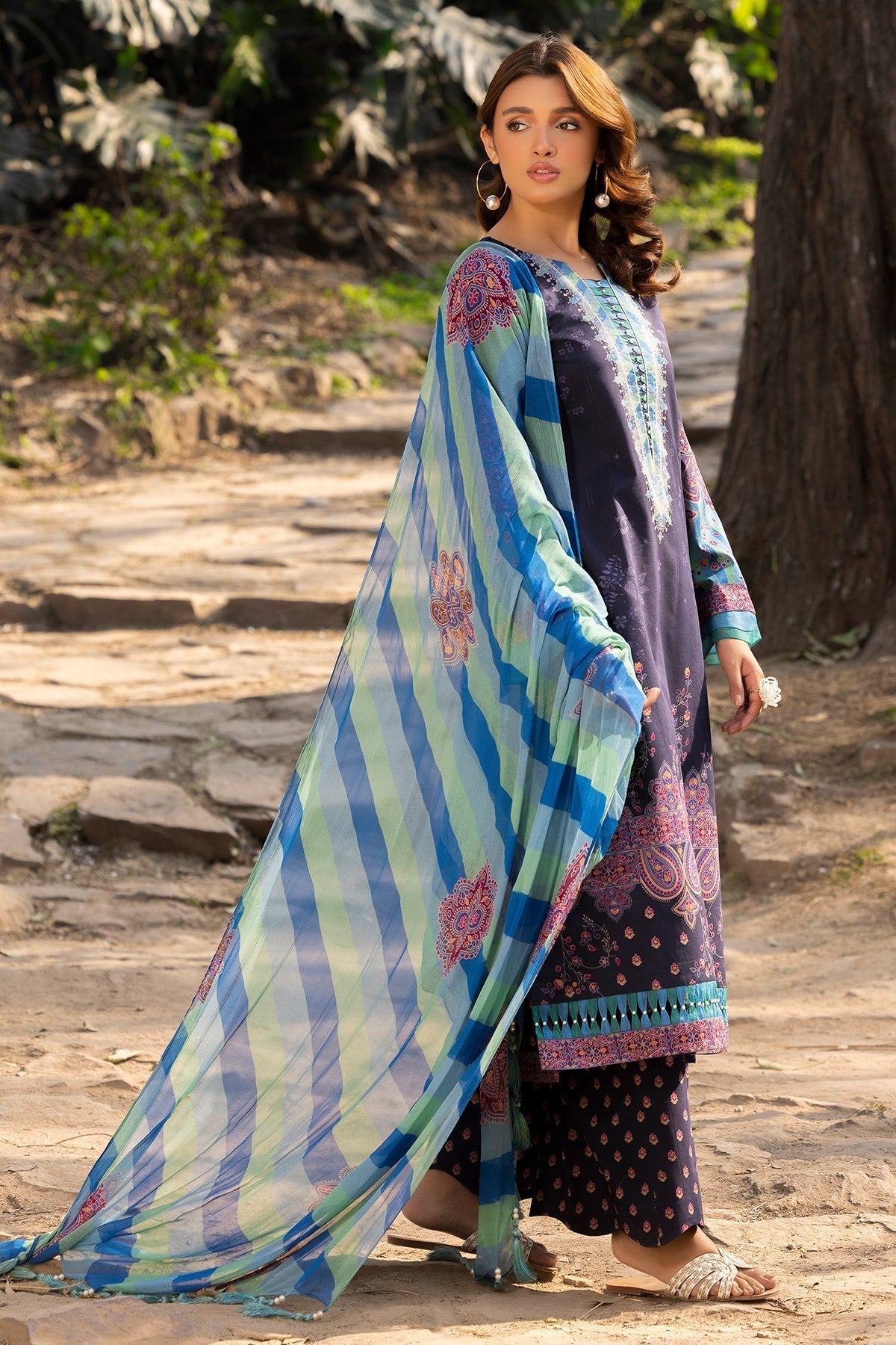 Charizma | C prints Lawn | CP5-20 M Dark Purple Lawn